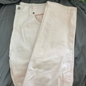 Levi’s light pink button fly jeans